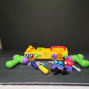 VTech Drill Learn Toolbox Battery Operated Lights Sounds 1782 Plus Extra Parts